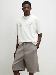 River Island White Oversized Racing Badge T-Shirt - Image 1 of 4