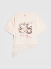 River Island Pink Applique T-Shirt - Image 1 of 4