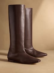 Russell & Bromley Brown Carden Knee High Boots - Image 1 of 7