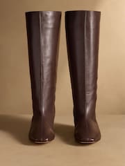 Russell & Bromley Brown Carden Knee High Boots - Image 3 of 7