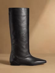 Russell & Bromley Black Carden Knee High Boots - Image 2 of 7