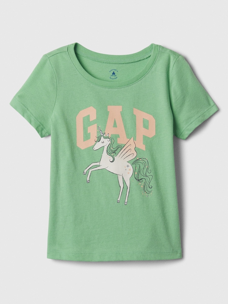 Gap Green Graphic Short Sleeve Crew Neck T-Shirt (Newborn-5yrs) - Image 1 of 1