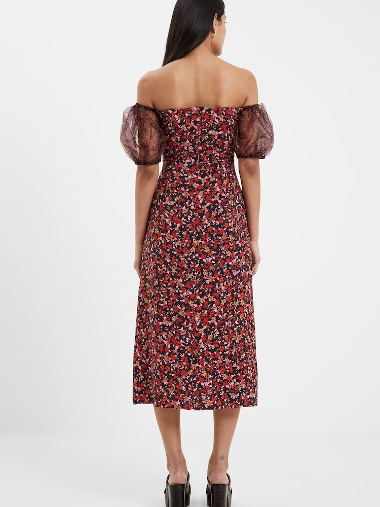 French Connection Clara Aflavia Puff Sleeve Dress - Image 2 of 4