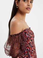 French Connection Clara Aflavia Puff Sleeve Dress - Image 3 of 4