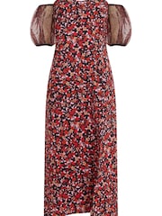 French Connection Clara Aflavia Puff Sleeve Dress - Image 4 of 4