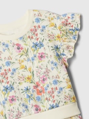 Gap Florales T-Shirt und Shorts im Set (Neugeborene-5 Jahre) - Bild 3 von 3