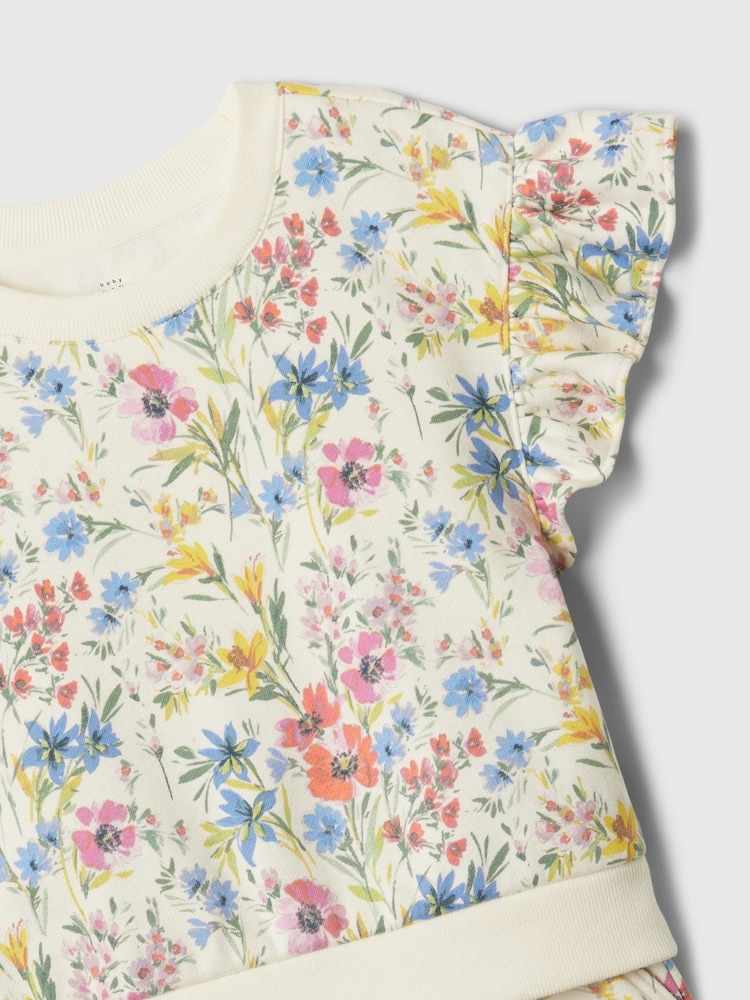 Gap Florales T-Shirt und Shorts im Set (Neugeborene-5 Jahre) - Bild 3 von 3