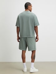 River Island Green Oversized Washed Boxy T- Shirt And Shorts Set - Image 3 of 4