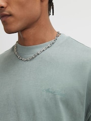 River Island Green Oversized Washed Boxy T- Shirt And Shorts Set - Image 4 of 4