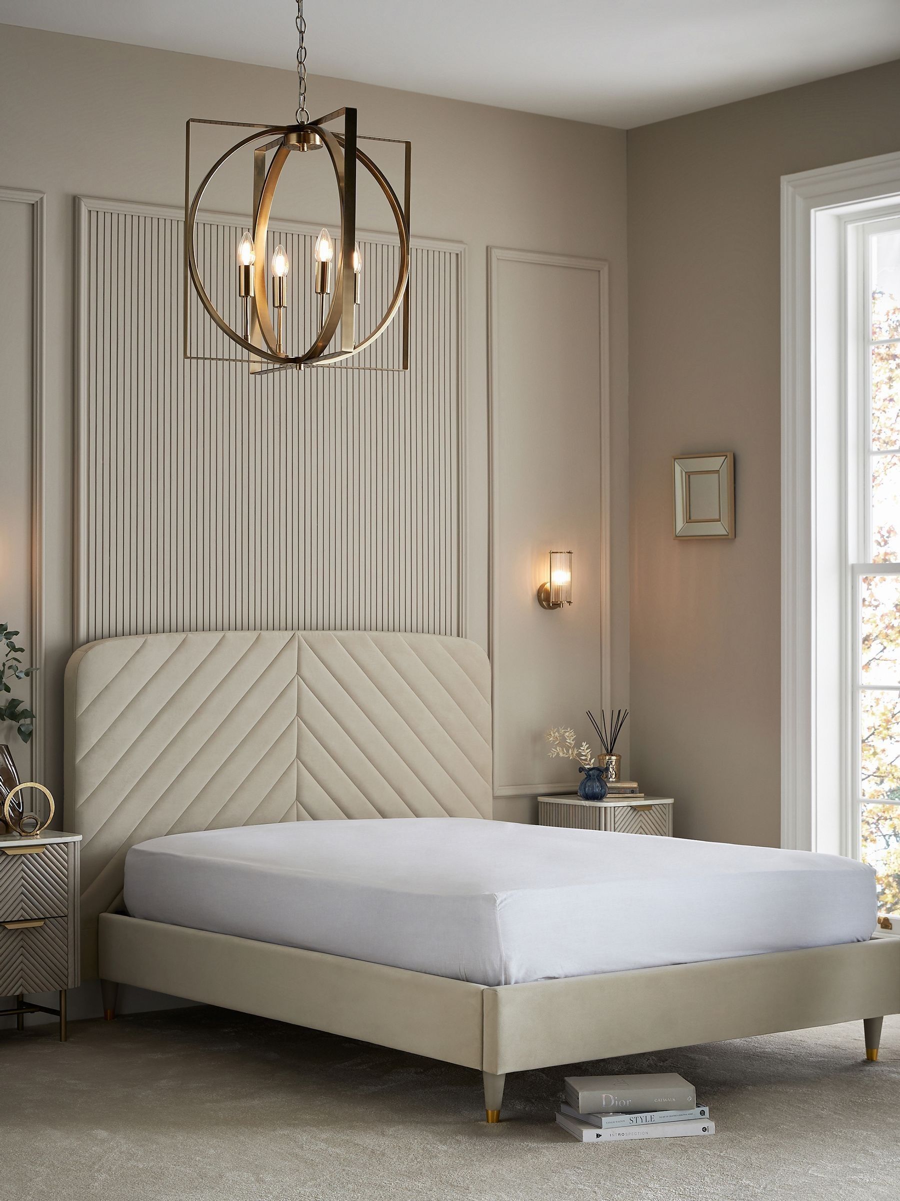 Platform upholstered bed sale