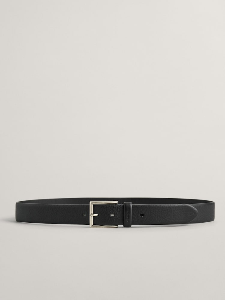 GANT Black Classic Leather Belt - Image 1 of 4