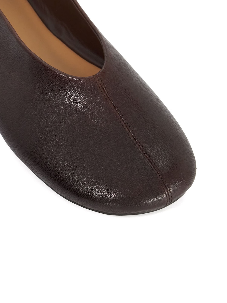 Dune London Brown Highway Ballet Pumps - Image 5 of 5
