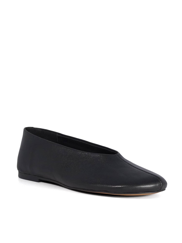 Dune London Black Highway Ballet Pumps - Image 1 of 5