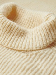 Superdry Brown Knitted Roll Neck jumper Dress - Image 7 of 7