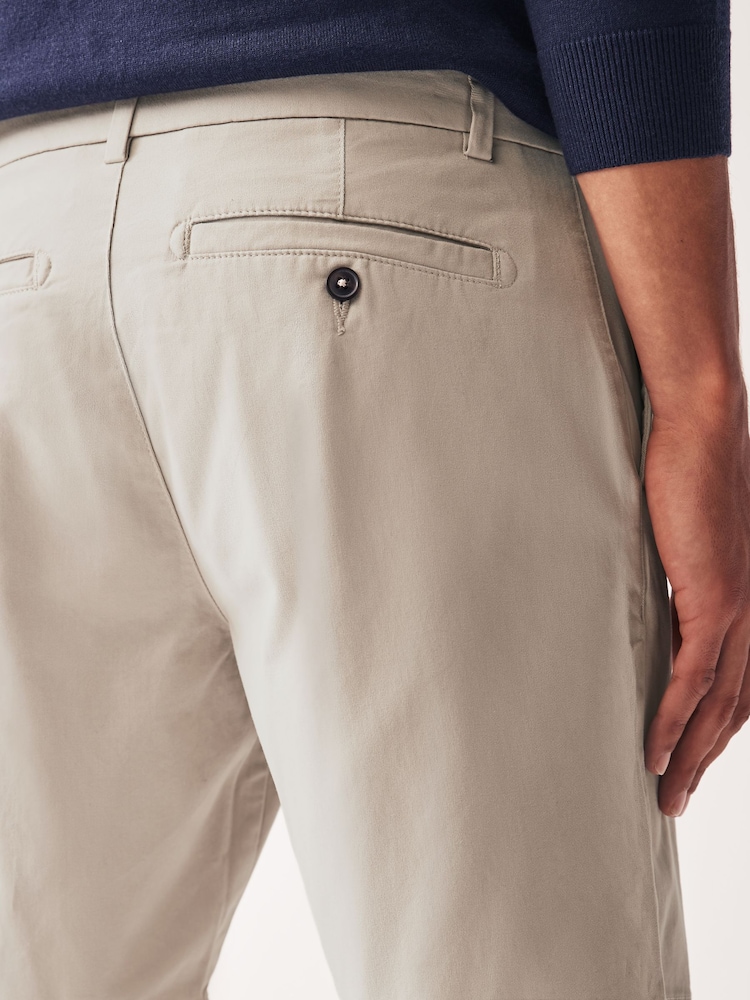 Naturel osseuse - Slim Fit (Slim Fit) - Short chino stretch - Image 5 of 9