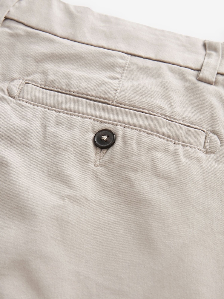 Naturel osseuse - Slim Fit (Slim Fit) - Short chino stretch - Image 8 of 9