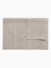 Neutral brun - Mori Soft Cotton & Bamboo Cellular Baby Tæppe - Billede 2 af 4