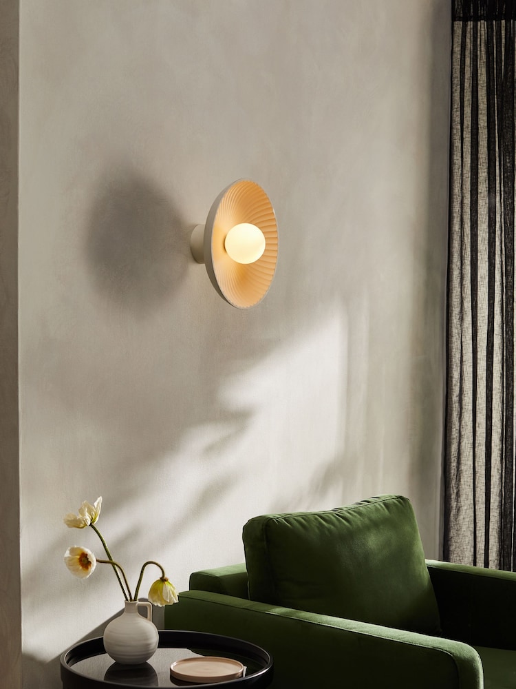 MADE.COM White Eliya Wall Light - Image 1 of 3