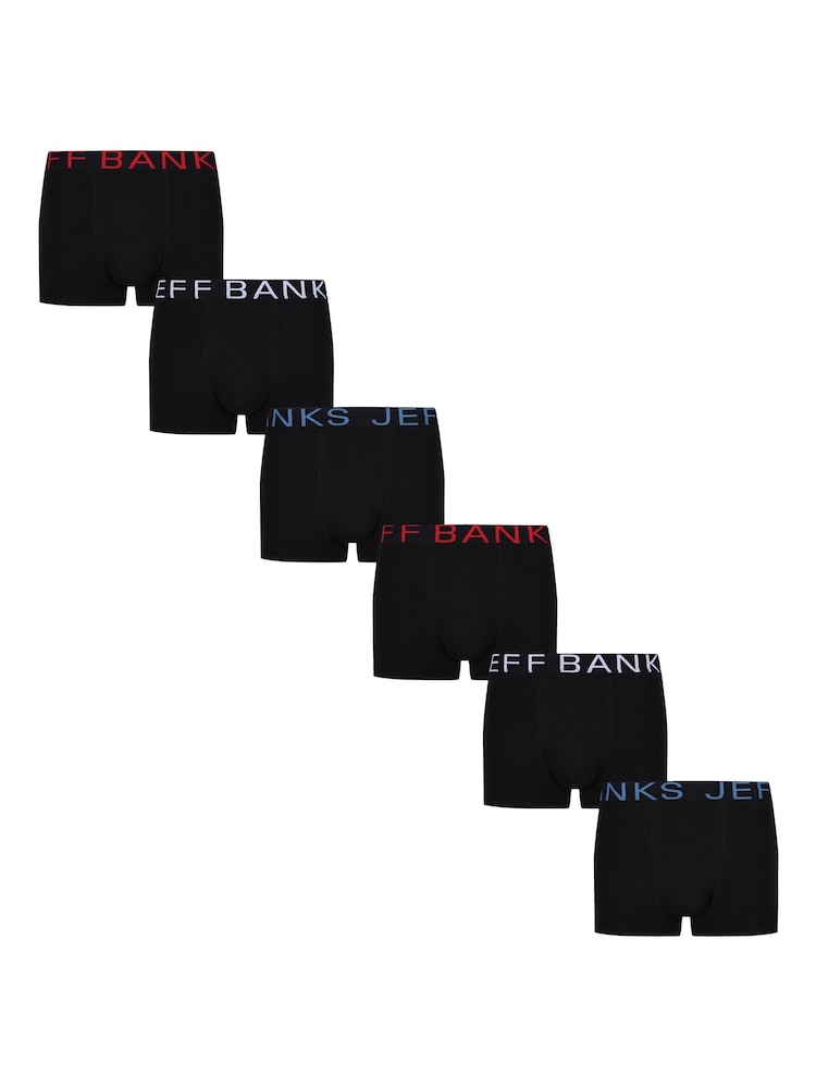 Jeff Banks Black Classic 3 Pack Trunks - Image 2 of 3