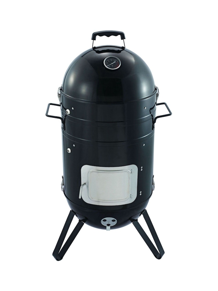 Callow Black Garden 14 Premium Charcoal Smoker BBQ Grill - Image 2 of 4