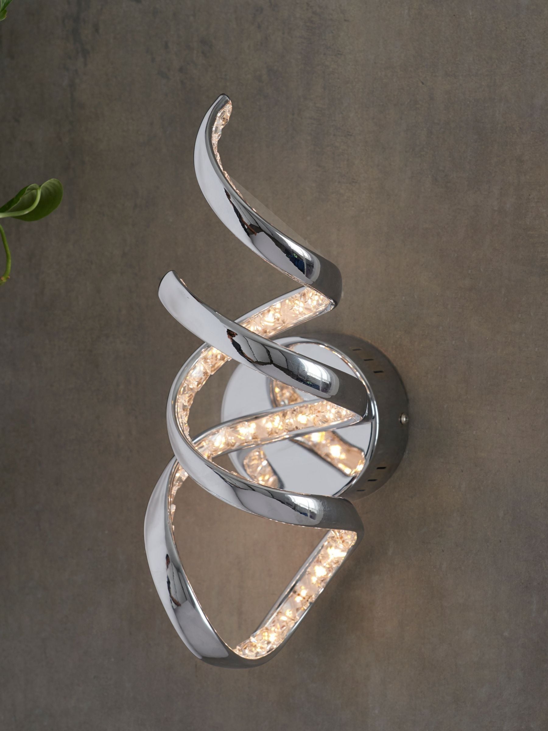 Chrome wall lights next hot sale