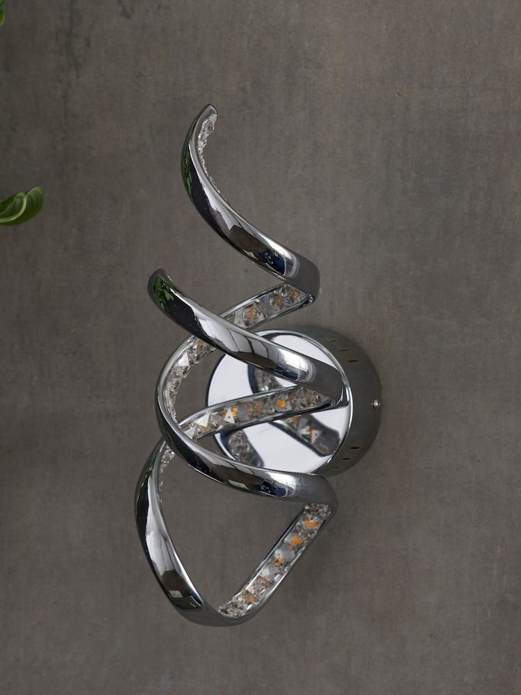 Chrome Cara LED Wall Light - Image 2 of 8