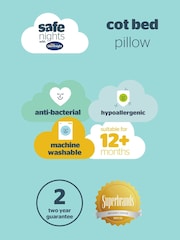 Silentnight Safe Nights Anti-Allergy Cot Bed Pillow - Image 8 of 11