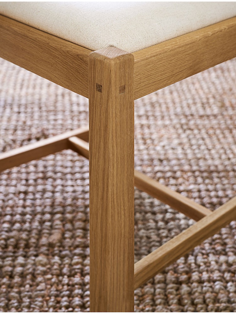 Laura Ashley Set of 2 Oak Milton Dining Chairs - Image 2 of 6