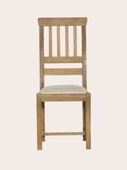 Laura Ashley Set of 2 Oak Milton Dining Chairs - Image 4 of 6