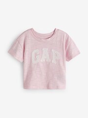 Gap Pink Arch Logo Graphic Short Sleeve Crew Neck Baby T-Shirt (Newborn-5yrs) - Image 1 of 2