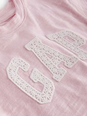 Gap Pink Arch Logo Graphic Short Sleeve Crew Neck Baby T-Shirt (Newborn-5yrs) - Image 2 of 2