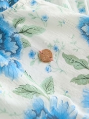 Laura Ashley Green and Blue Pickworth One Shoulder Sun Dress - Image 11 of 11