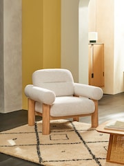 MADE.COM Pax Boucle Off White Maxton Chair - Image 1 of 4