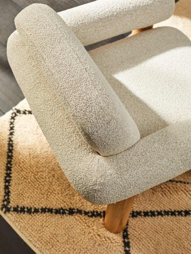 MADE.COM Pax Boucle Off White Maxton Chair - Image 2 of 4