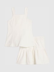 River Island White Pearl Waistcoat & Skirt Set - Image 2 of 5