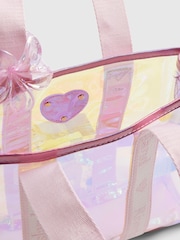 River Island Pink Jelly Shopper with Pouch Clip - Image 4 of 5