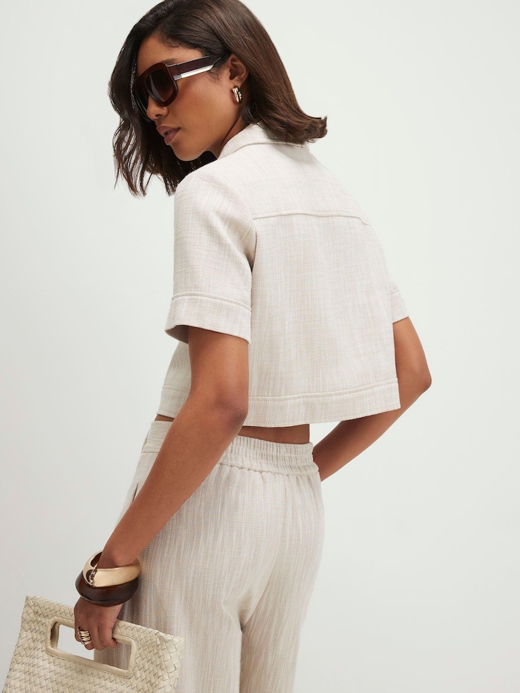 River Island Natural Cotton Pocket Detail Jacket - Image 2 of 4