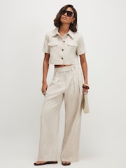 River Island Natural Cotton Pocket Detail Jacket - Image 3 of 4