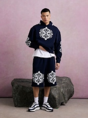 River Island Baroque Embrodery Hoodie - תמונה 3 מתוך 4