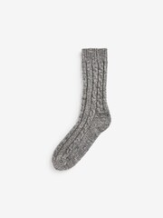 Blue/Grey Thick Cable Socks 2 Packs - Image 4 of 6