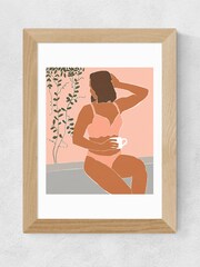 East End Prints White Morning Coffee Print by 83 Oranges - Image 1 of 2