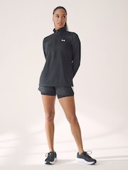 Under Armour Black Solid Tech 1/2 Zip Top - Image 2 of 7