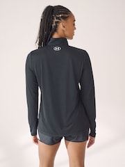 Under Armour Black Solid Tech 1/2 Zip Top - Image 3 of 7