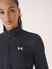 Under Armour Black Solid Tech 1/2 Zip Top - Image 4 of 7