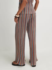 River Island Metallic Stripe Wide Leg Trousers - Slika 3 iz 4