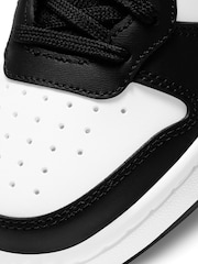 Белый/черный/розовый - Nike подростковые кроссовки средней длины Nike Court Borough - Image 11 of 12