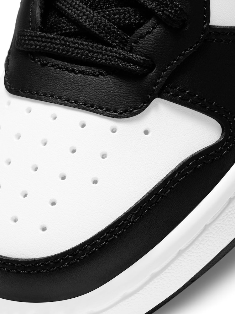 Blanc/noir/rose - Baskets mi-Baskets du tribunal de Nike pour adolescents - Image 11 of 12