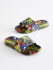 Green/Yellow Marvel Sliders - Image 1 of 5