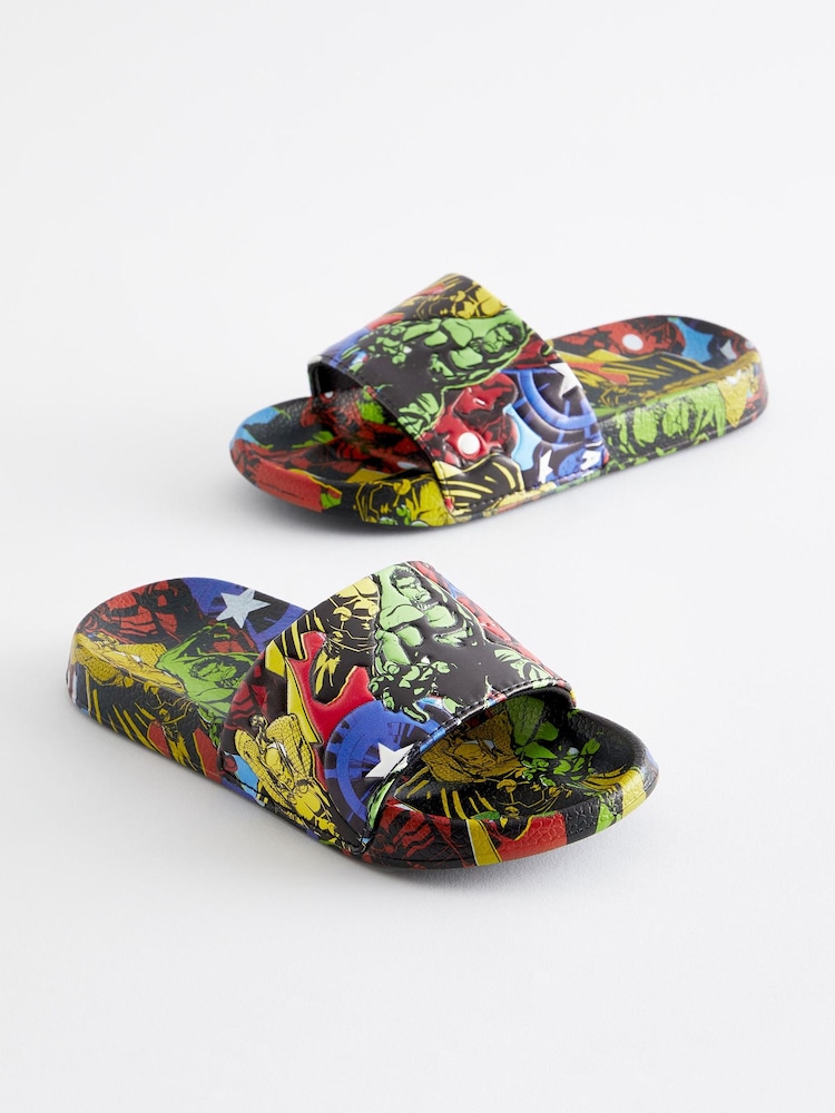 Green/Yellow Marvel Sliders - Image 1 of 5
