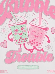 Camiseta Bubble Trouble Matcha de River Island - Imagen 3 de 4